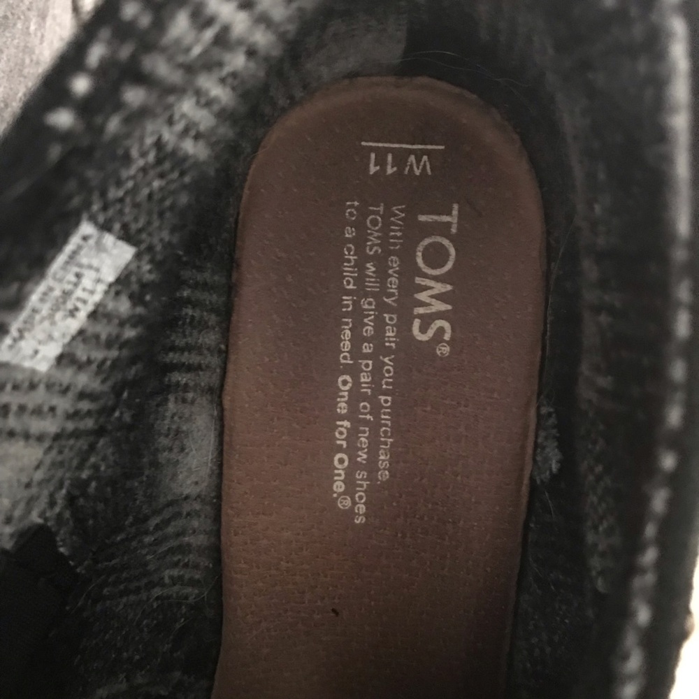 Black Suede Toms Desert Wedge Bootie - Picture 4 of 6